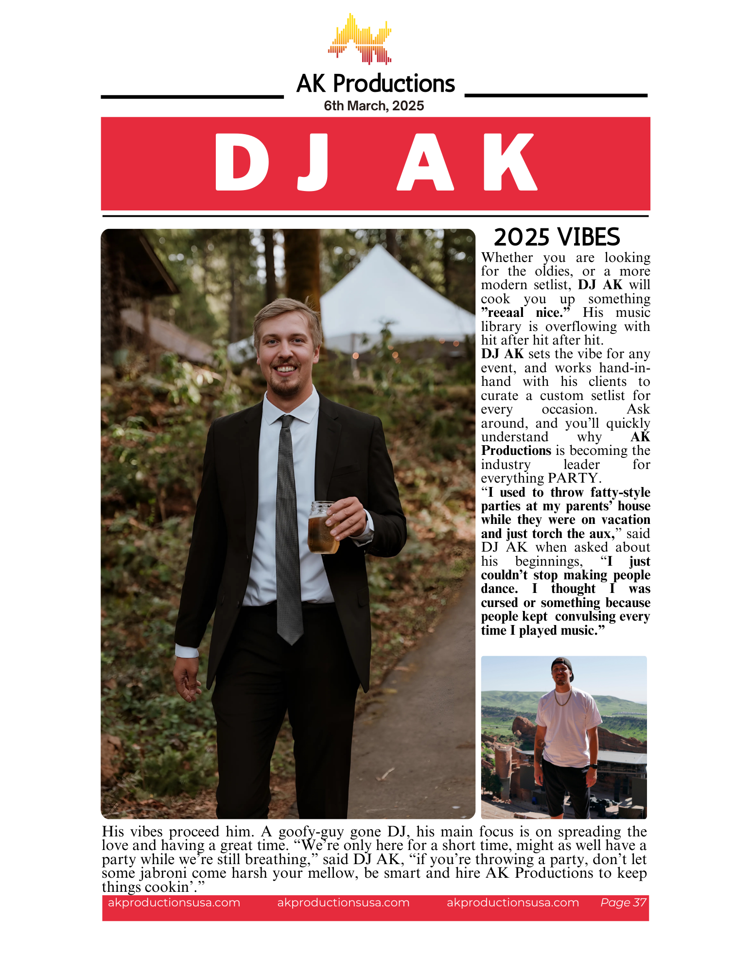 DJ Service | Experienced Event DJ — AK Productions